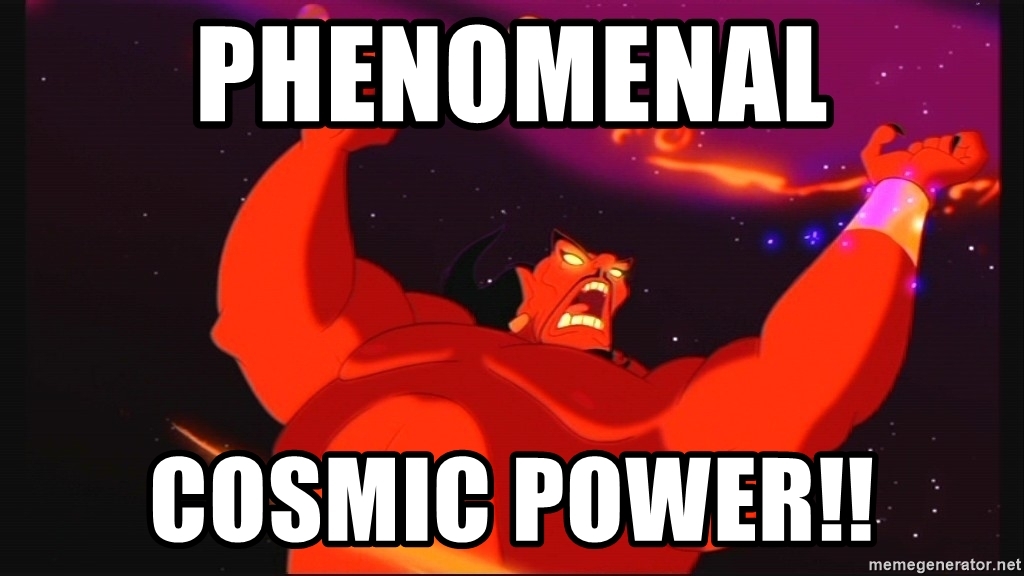 Des pouvoirs cosmiques phénoménaux !